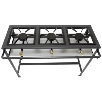 Fogão Industrial 3 Bocas Simples Alta Pressão Metal Brey