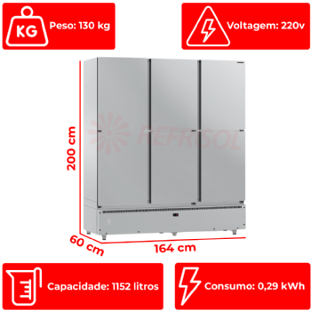 Geladeira Mini Câmara 6 Portas Resfriados MC6P G2 220v Refrimate