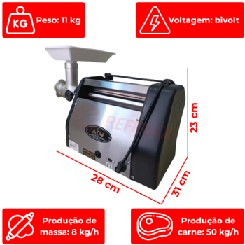 Cilindro Extrusor Moedor CL 10-25 Boca 5 Bivolt Do Cheff