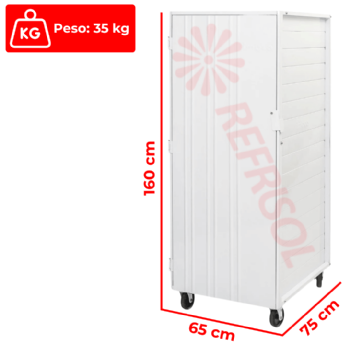 Armário de Crescimento Vazio 16 Esteiras 58x70 Epóxi Imeca