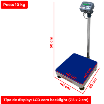 Balança de Plataforma UR 10000 Light 60/10 40x40 cm ME Urano