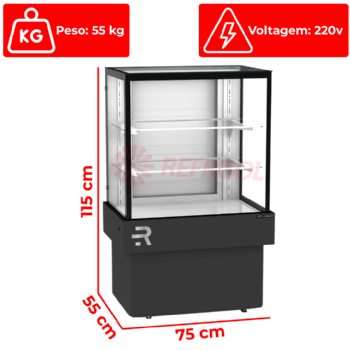 Balcão Expositor Quente 750 220v Refrimate