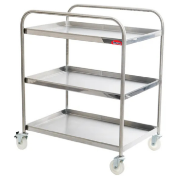 Carrinho de Serviço 03 Bandejas 80 x 50 x 4 cm Inox Imeca
