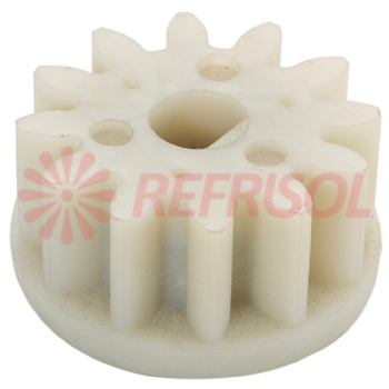 Engrenagem 12 Dentes com Flange Extrusor-Furo Meia Lua Pillar Food