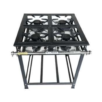 Fogão Industrial 4 Bocas Simples Alta Pressão Standard 30x30 P5 MR Fogões