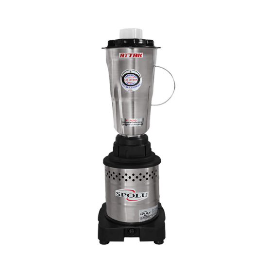 Liquidificador Industrial 1,75 Litros Alta Rotação Attak SPL 038 Spolu