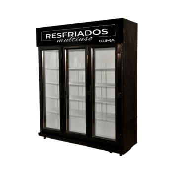 Expositor de Bebidas Frios e Laticínios 3 Portas Vidro 220v Klima