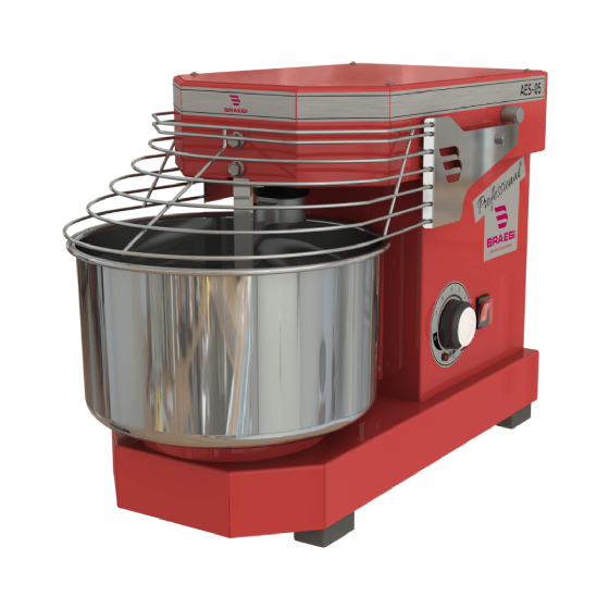 Amassadeira Espiral 05 kg AES-05 10 Velocidades Vermelha Bivolt Braesi