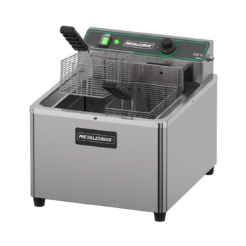 Fritadeira Elétrica Zona Fria de Óleo 15 Litros 8000W FOE 15 M 220v Metalcubas