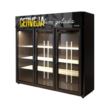 Cervejeira 3 Portas de Vidro Bi-Partida 1730 Litros 220v Klima