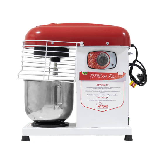 Batedeira Planetária Plus 06 Litros Branca BPM 06 Plus Bivolt Maná