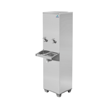Bebedouro Industrial de Coluna 2 Geladas Inox 25 Litros 110v Frisbel
