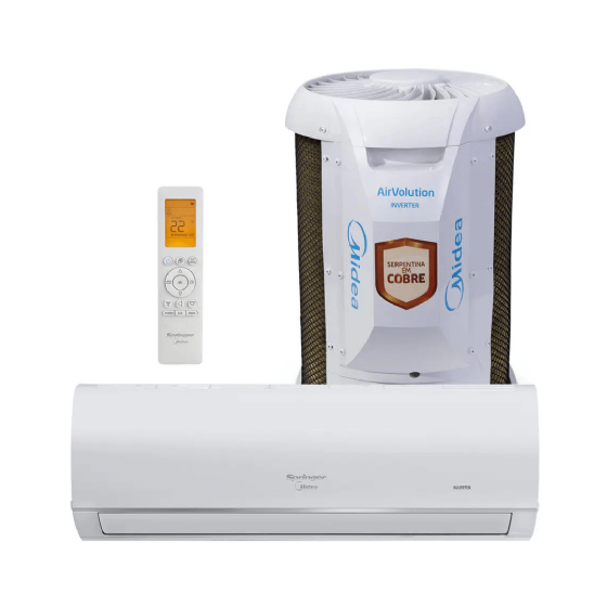 Ar-Condicionado Springer Hi-Wall Inverter 22.000 BTU AirVolution Frio 220v Midea 42AFVCI22S5