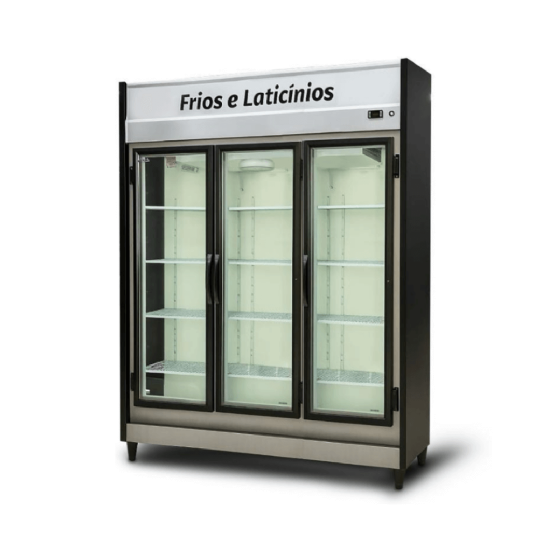 Expositor Refrigerado Frios e Laticínios 3 Portas 220v Chimafrio