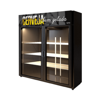Cervejeira Expositora Bi-partida 1154 Litros Portas de Vidro 2 PTS VD 220v Klima