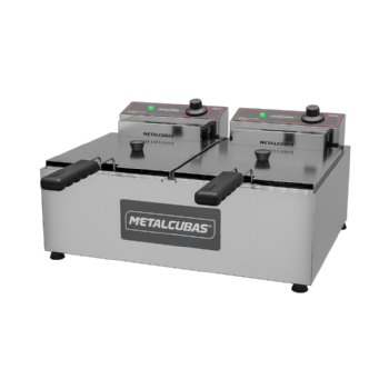 Fritadeira Elétrica 2 Cubas Óleo 10 litros FRCE 10 220v Metalcubas