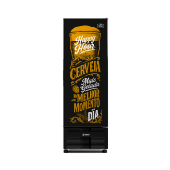 Cervejeira 485 Litros Porta Cega Adesivada Happy Hour CCV315 220v Imbera