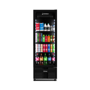 Refrigerador Vertical 485 Litros Porta de Vidro Full Black VRS16 Bivolt Inverter Imbera