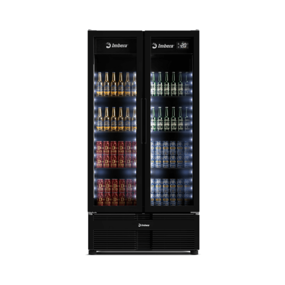 Cervejeira 810 Litros 2 Porta de Vidro Full Black CCV480 220v Imbera