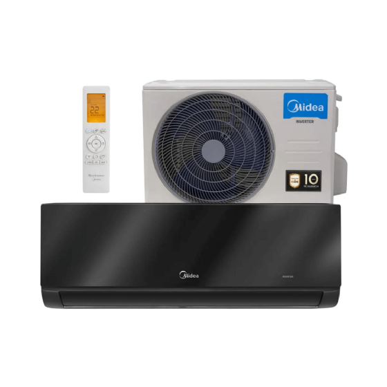 Ar-Condicionado Split Hi-Wall Inverter 12.000 BTU XtremeSave Black Edition Quente e Frio 220v Midea 42MGVQI12M5