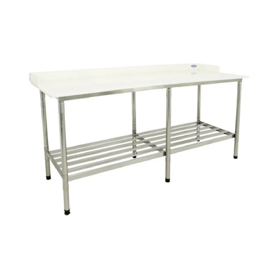 Mesa de Trabalho com Testeira em Poliestireno 190x70 Desmontável Imeca