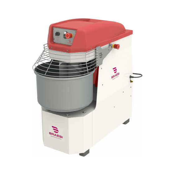 Amassadeira Espiral 25 kg AES-25/1 Trifásica 220v Braesi