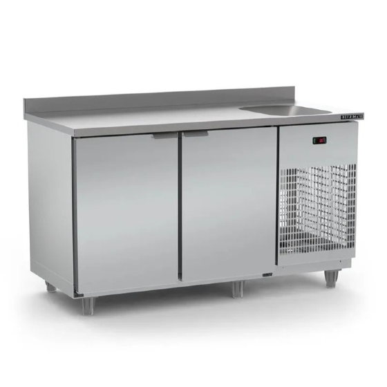 Balcão de Serviço Refrigerado 2 Portas com 1 Cuba BSR1500 220v Refrimate