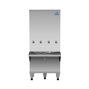 Bebedouro Industrial de Coluna 3 Geladas 1 Natural Inox 200 Litros 220v Frisbel