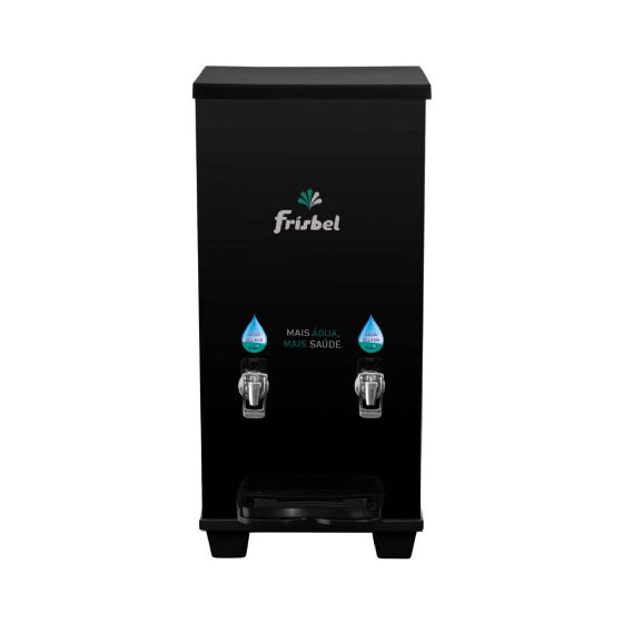 Bebedouro Industrial de Bancada 1 Gelada 1 Natural 25 Litros 220v Office Black Frisbel