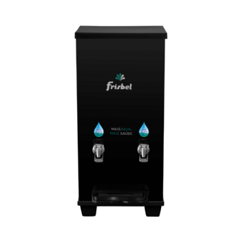 Bebedouro Industrial de Bancada 1 Gelada 1 Natural 25 Litros 110v Office Black Frisbel