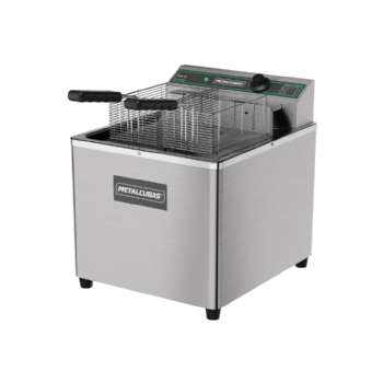 Fritadeira Industrial Metalcubas FOE 15 M 220V - Zona Fria 15L 5500W Inox 304 - Alta Produtividade Food Service
