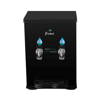 Bebedouro Industrial de Bancada 1 Gelada 1 Natural 10 Litros 220v Office Black Frisbel