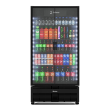 Refrigerador Vertical 2 Portas Dupla de Vidro 810L G326 Crystal Cooler Bivolt Inverter Imbera