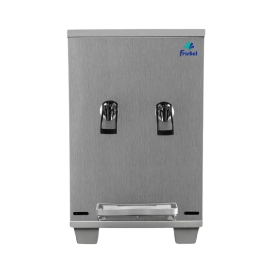 Bebedouro Industrial de Bancada 1 Gelada 1 Natural Inox 10 Litros 220v Frisbel