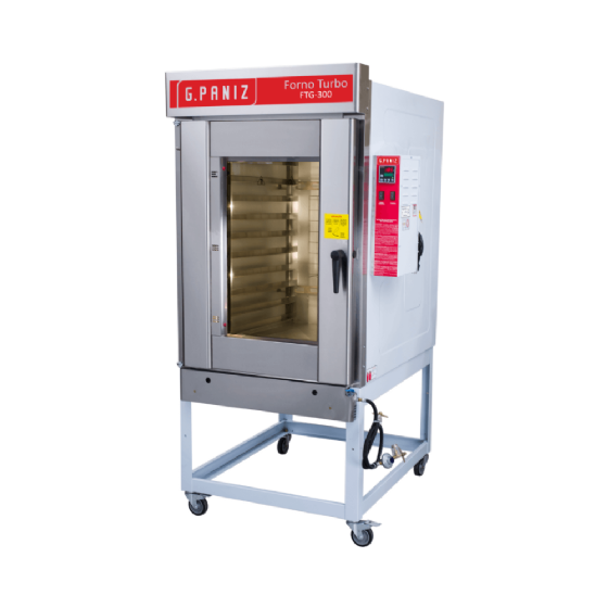 Forno Turbo 10 Esteiras à Gás GN FTG 300 G Paniz