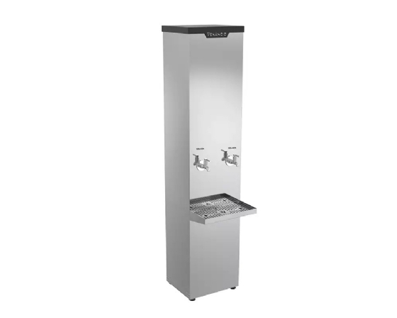 Bebedouro Industrial de Coluna 1 Gelada 1 Natural Inox 50 Litros 220v Venâncio