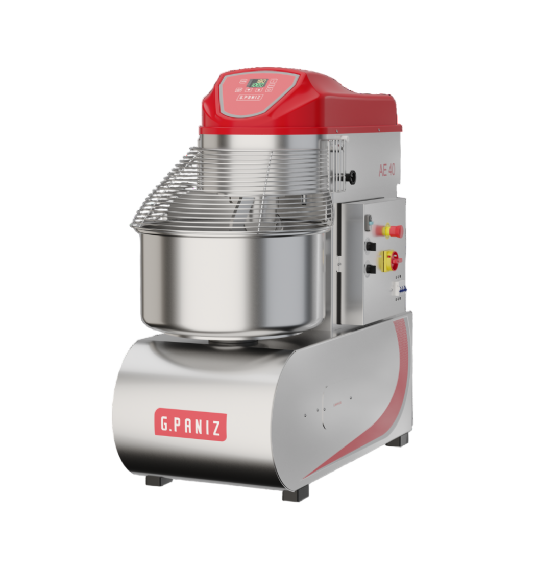 Amassadeira Espiral 40 kg AE 40 2 Velocidades G2 Inox Trifásica 380v G Paniz