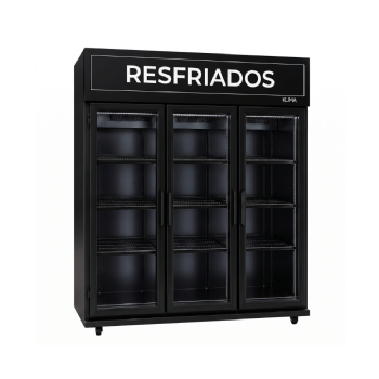 Expositor de Bebidas Frios e Laticínios 3 Portas Vidro 220v Klima