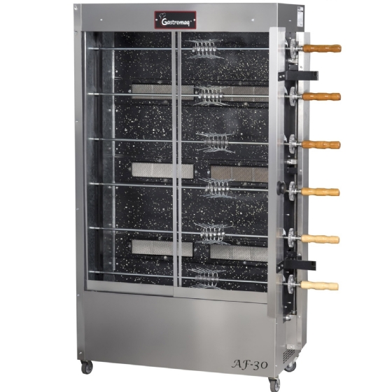 Forno Assador de Frango a Gás 30 Frangos 6 Espetos AF30 G2 Bivolt Gastromaq