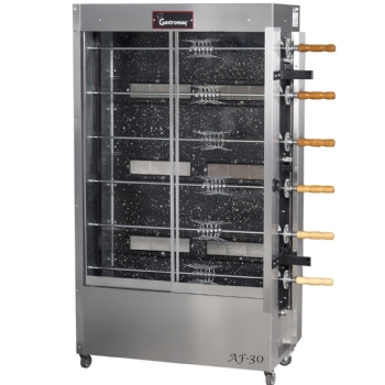 Forno Assador de Frango a Gás 30 Frangos 6 Espetos AF30 G2 Bivolt Gastromaq