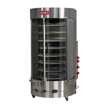 Forno Assador Queimador Central Multiuso Rotativo a Gás Natural ARV 130 QC G Paniz