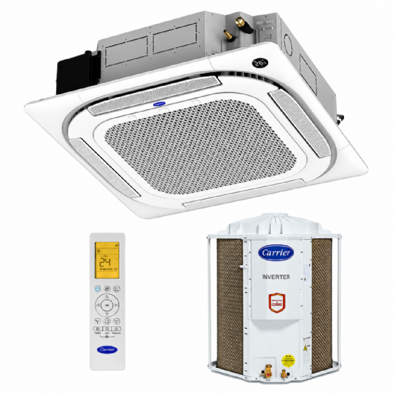 Ar-Condicionado Split Cassete Inverter 4 Vias 36.000 BTU Frio 220v Carrier 38CCVD36515MC