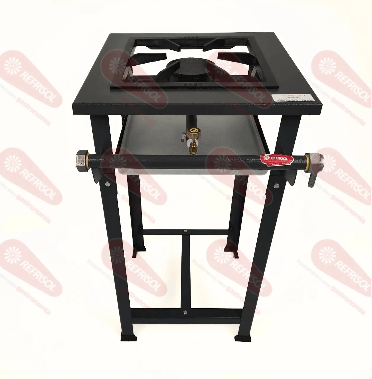 Fogão Industrial 1 Boca Simples Alta Pressão Metal Brey