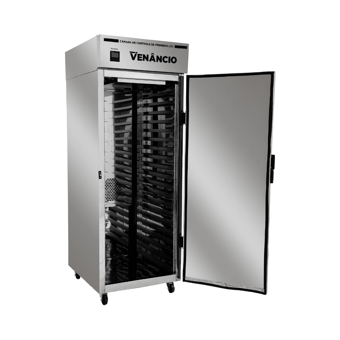 Armário de Controle de Fermentação Crescepão Inox 20 Esteiras 220v Venâncio