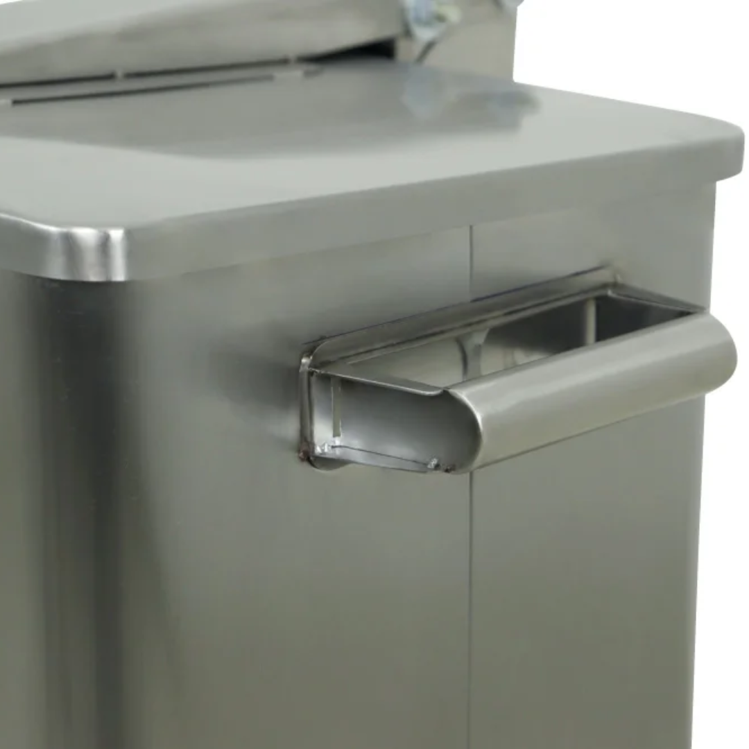 Lixeira em Aço Inox com Roda 75 Litros Imeca