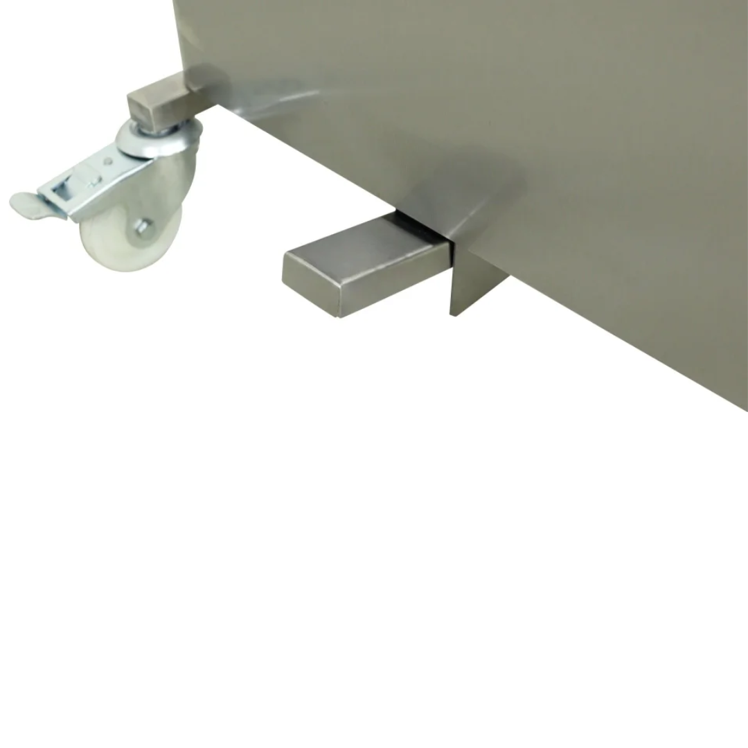 Lixeira em Aço Inox com Roda 75 Litros Imeca