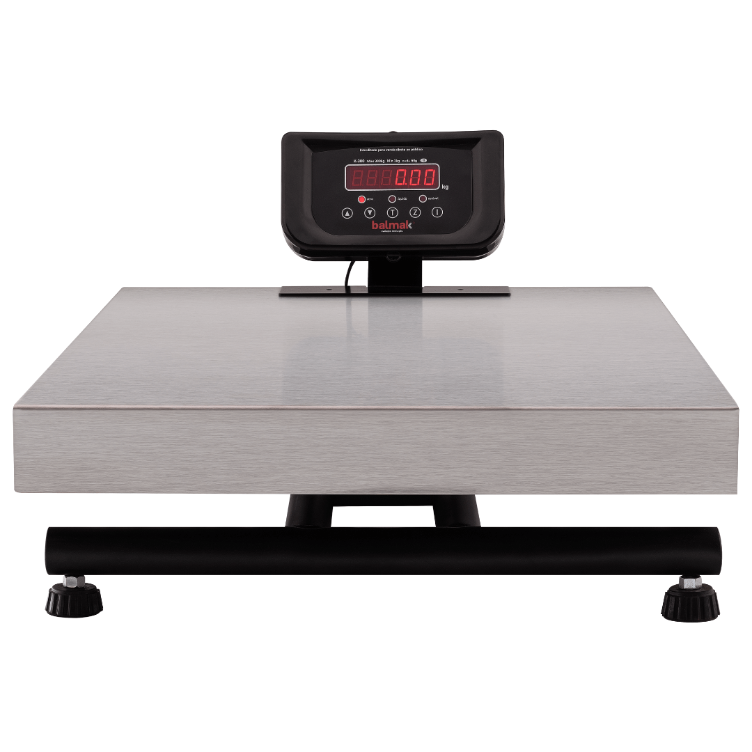 Balança Digital Pesadora de Plataforma 300 kg K-300IB-3/S Inox Bivolt Balmak