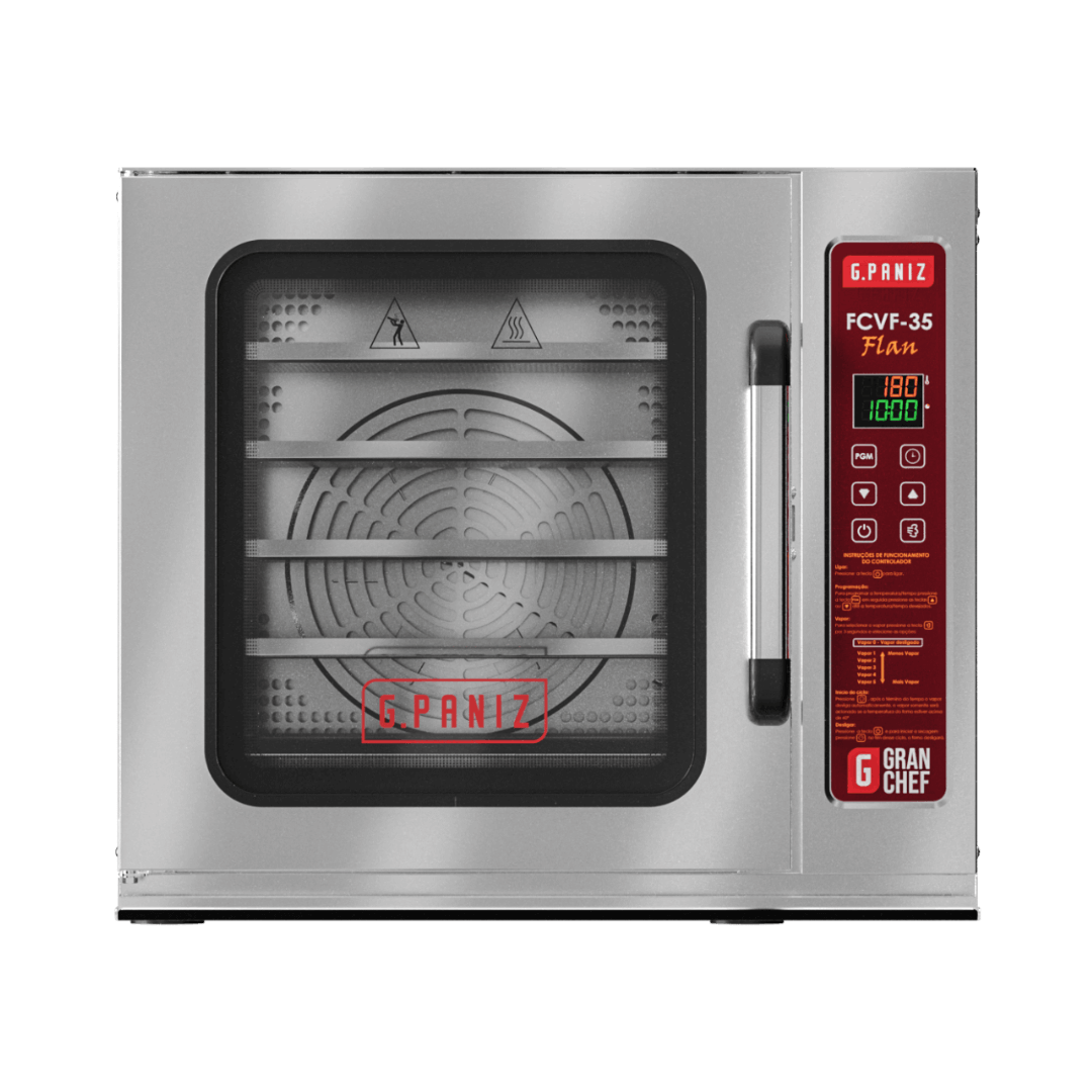 Forno Turbo de Convecção Com Vapor para Pudim GranChef - Flan FCVF 35 220v G Paniz