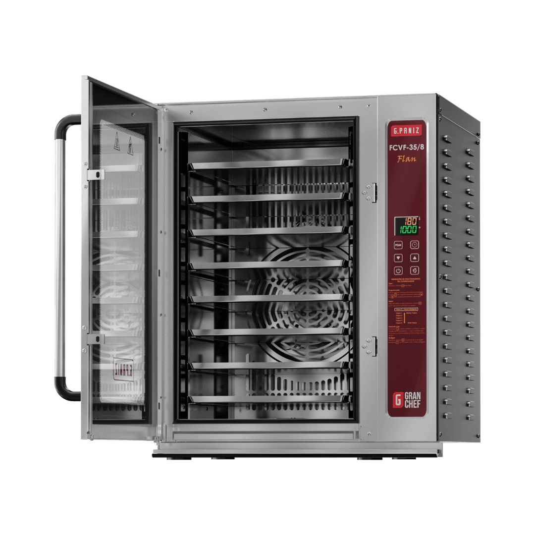 Forno Turbo de Convecção Com Vapor para Pudim GranChef - Flan FCVF 35/8 220v G Paniz
