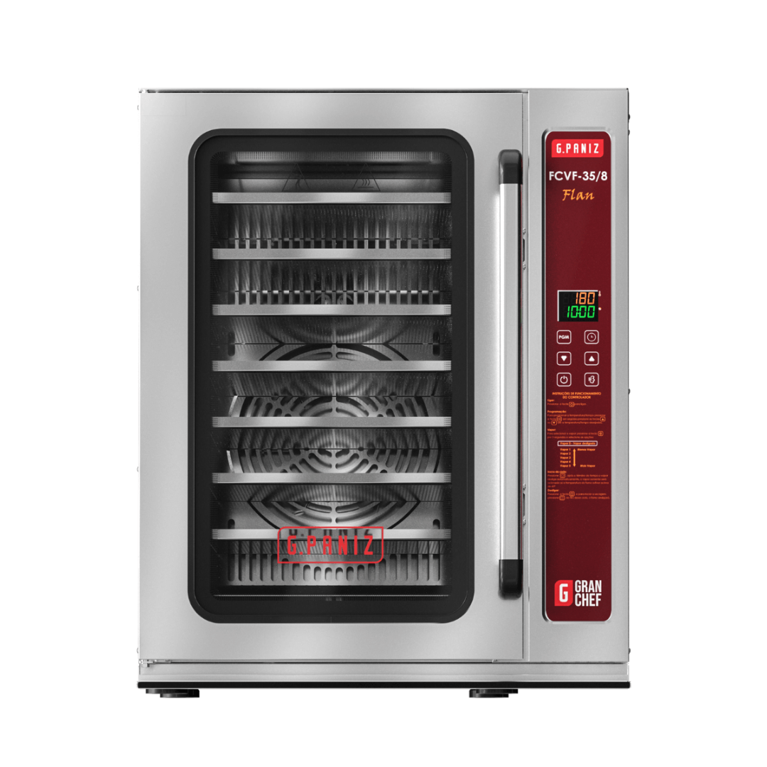 Forno Turbo de Convecção Com Vapor para Pudim GranChef - Flan FCVF 35/8 220v G Paniz
